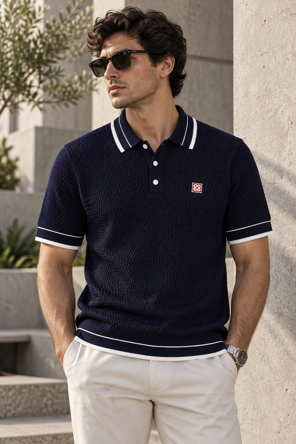 SUPER CLONE CASA KNITTED POLO