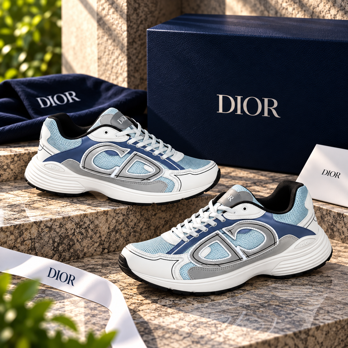 HIGH END DIOR B30 WITH EXTRA LACES