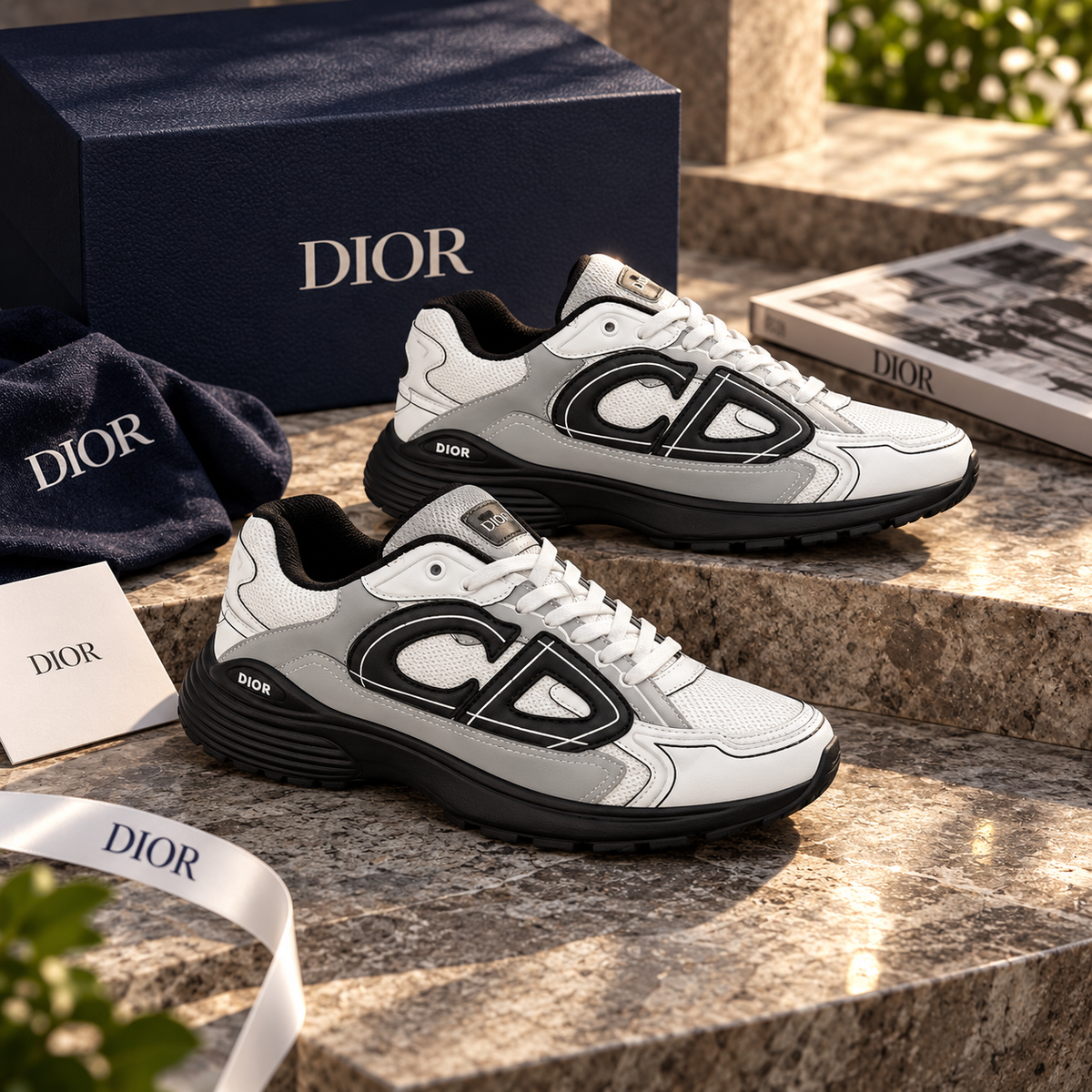 HIGH END DIOR B30 WITH EXTRA LACES