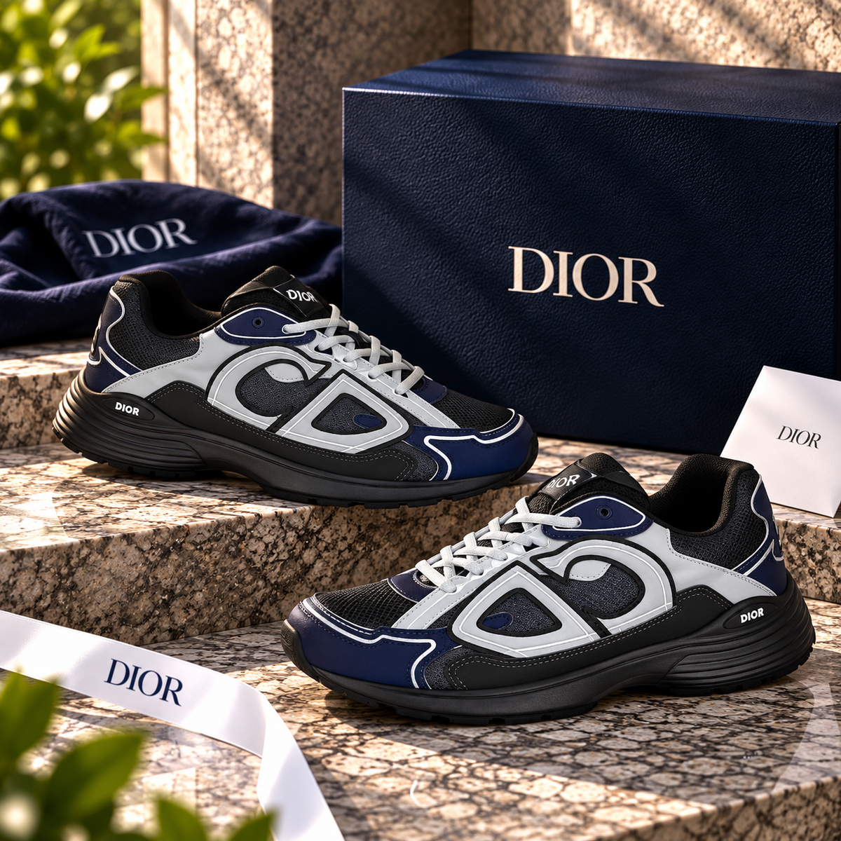 HIGH END DIOR B30 WITH EXTRA LACES