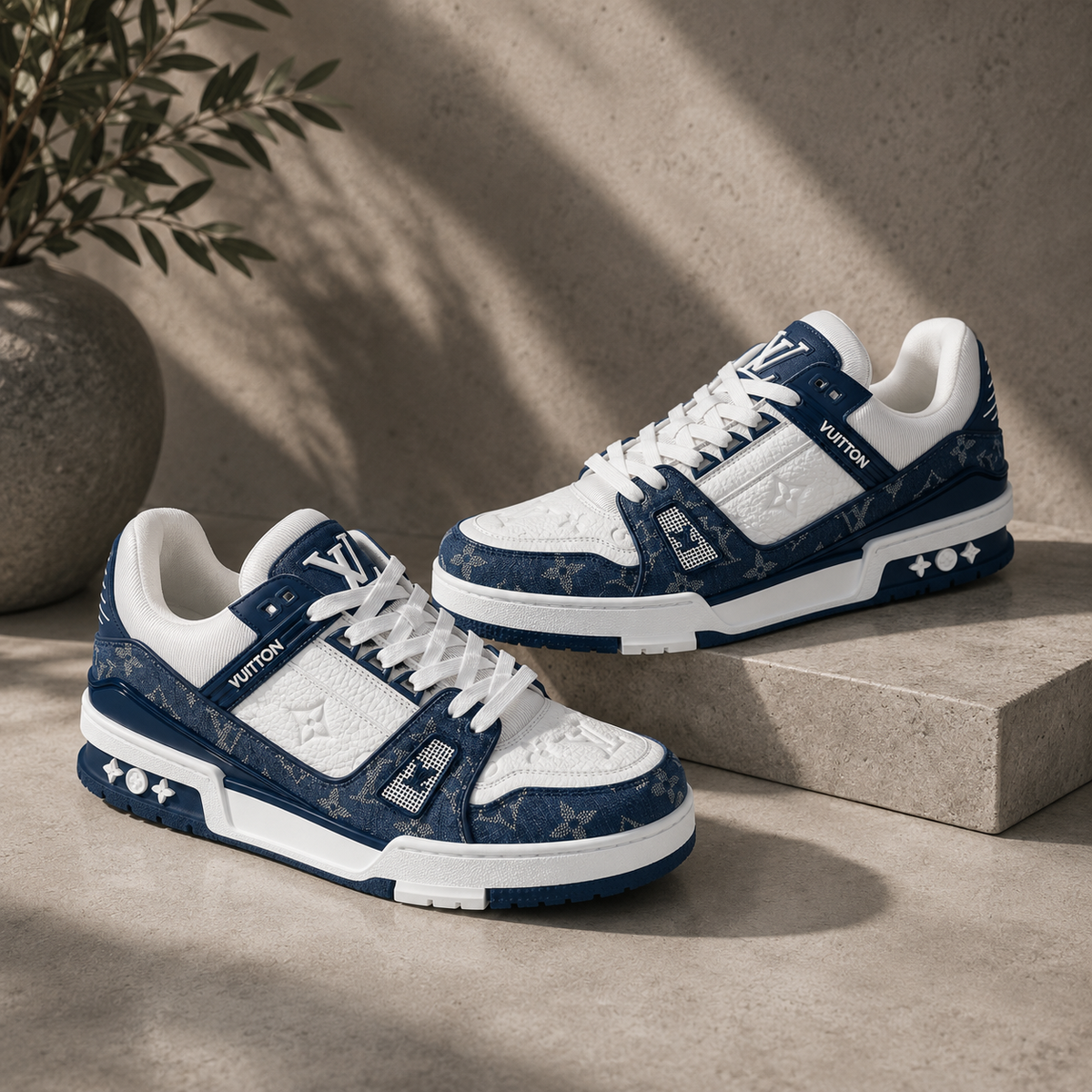 HIGH END LV SNEAKERS TRAINERS WITH FULL PACKAGING ETC SIZES 7 TO 12