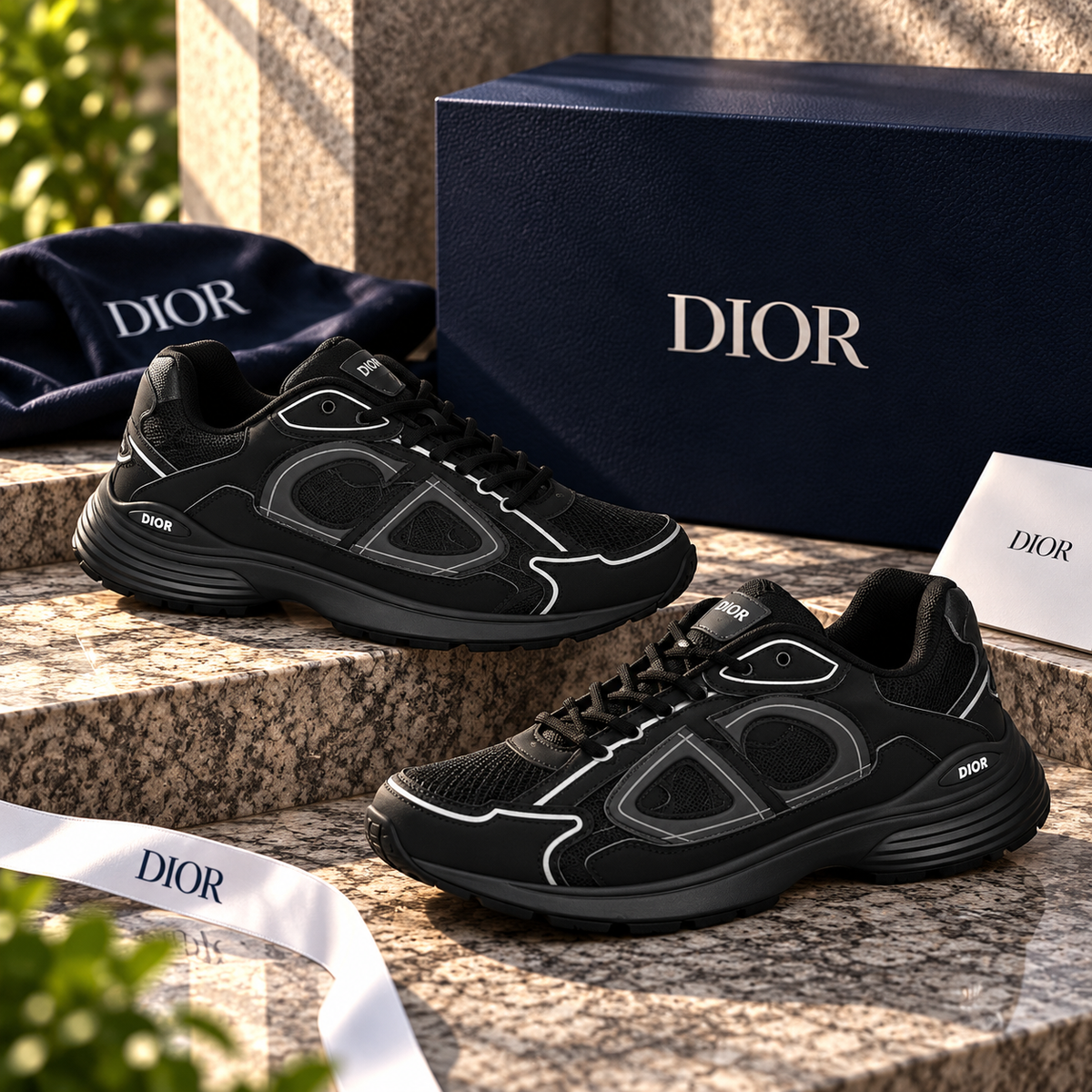 HIGH END DIOR B30 WITH EXTRA LACES