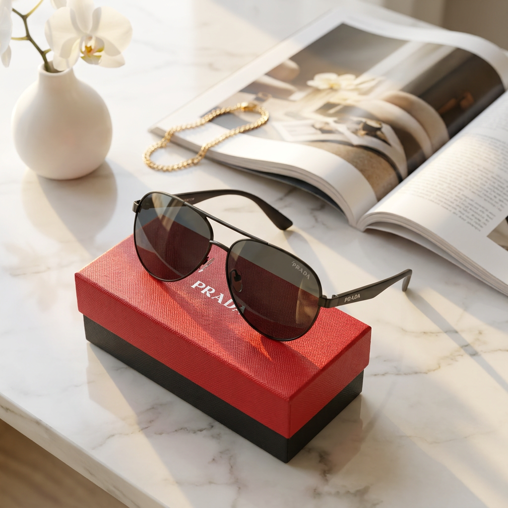 TOP QUALITY PRADA SUNGLASSES WITH FULL PACKAGING ETC