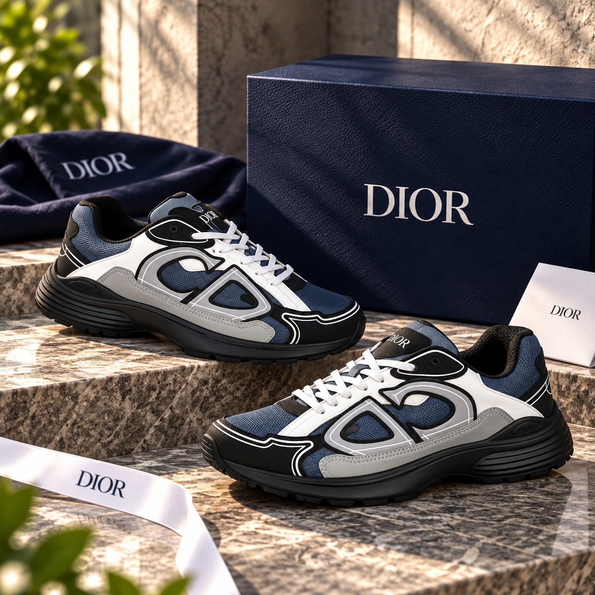 HIGH END DIOR B30 WITH EXTRA LACES