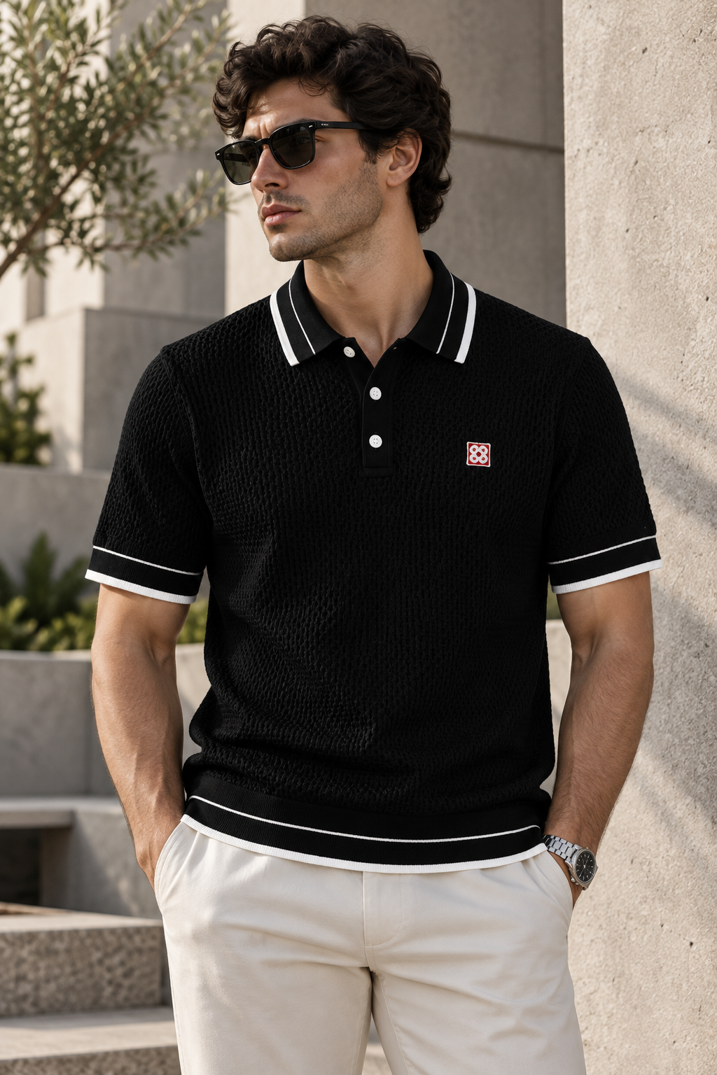 SUPER CLONE CASA KNITTED POLO