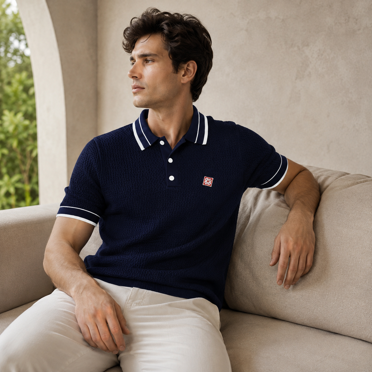 SUPER CLONE CASA KNITTED POLO