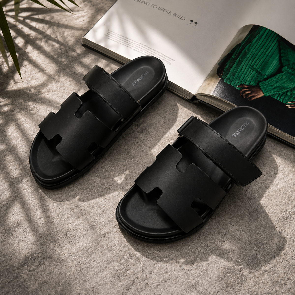 HIGH END HERMES CHYPRE SANDAL WITH FULL PACKAGING ETC SIZES 7 TO 11